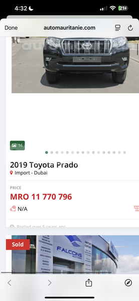 Big with watermark toyota prado wilaya du trarza arafat 4934